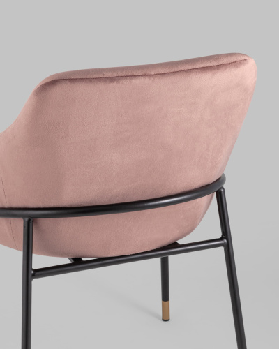 Стул Сандра велюр пыльно-розовый. Фото №8