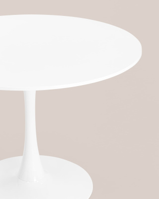 Стол Tulip D100 белый фото Стол Tulip D100 белый. Фото №5