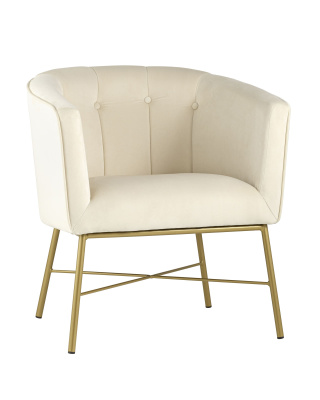 Кресло Шале велюр бежевый. Фото