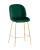 Стул полубарный Beetle со спинкой изумрудный фото Стул полубарный Beetle со спинкой изумрудный. Фото №2