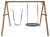 Качели детские Р911-23, коричневый фото Качели детские Р911-23, коричневый. Фото №4