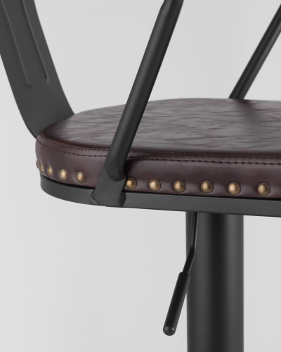 Стул барный TOLIX ARMS SOFT черный матовый. Фото №8