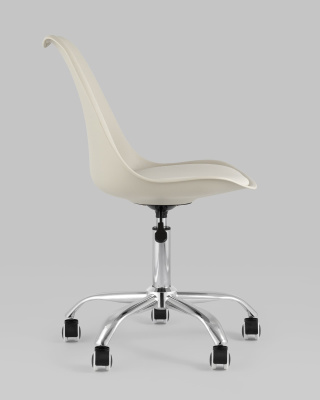 Стул офисный BLOK NEW пластиковый бежевый. Фото