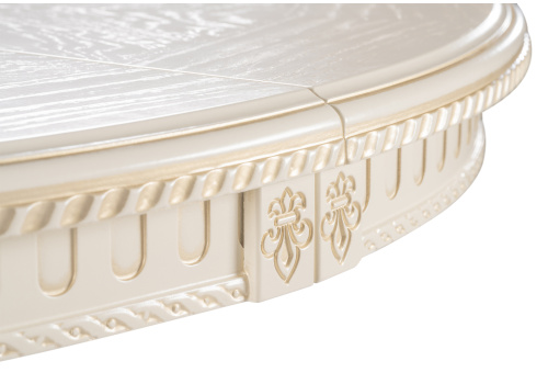 Стол деревянный Нозеан бежевый / золото. Фото №8