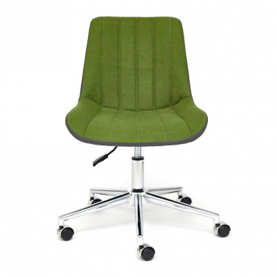 Кресло STYLE экошерсть/кож/зам, зеленый/металик, 1811-43/36. Фото