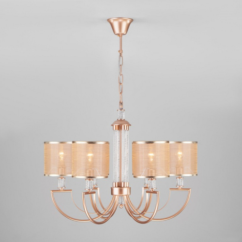 Подвесная люстра Eurosvet Licata 60099/6 перламутровое золото. Фото №2