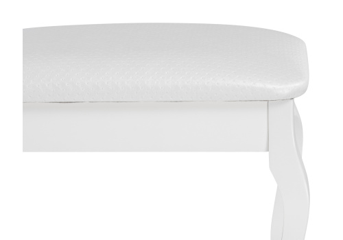 Банкетка Лусте белый / кожзам белый пунто. Фото №4