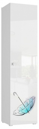 Шкаф для белья Модерн STL.322.01 W,белый. Фото №1