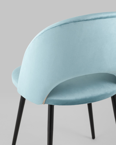 Стул Меган велюр пыльно-голубой. Фото №8