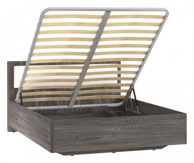 Кровать Virginia НМ 011.54, к/з Бум айс, Ясень Анкор темный фото Кровать Virginia НМ 011.54, к/з Бум айс, Ясень Анкор темный. Фото №2