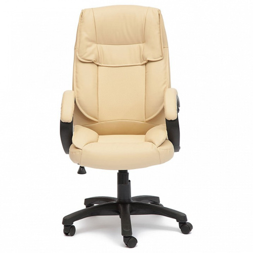 Компьютерное кресло OREON кож/зам, бежевый/бежевый перфорированный, 36-34/36-34/06 (id:  ). Фото №2