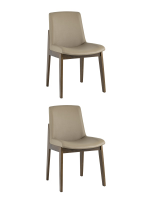 Стул LOKI экокожа бежевый 2 шт.. Фото