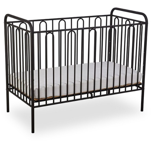 Кроватка Polini Kids Vintage 110, черный фото Кроватка Polini Kids Vintage 110, черный. Фото №1