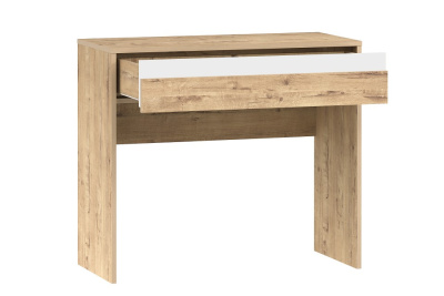 Стол туалетный Virginia НМ 011.08, Белый Скандинавский/Дуб Бунратти фото Стол туалетный Virginia НМ 011.08, Белый Скандинавский/Дуб Бунратти. Фото №2