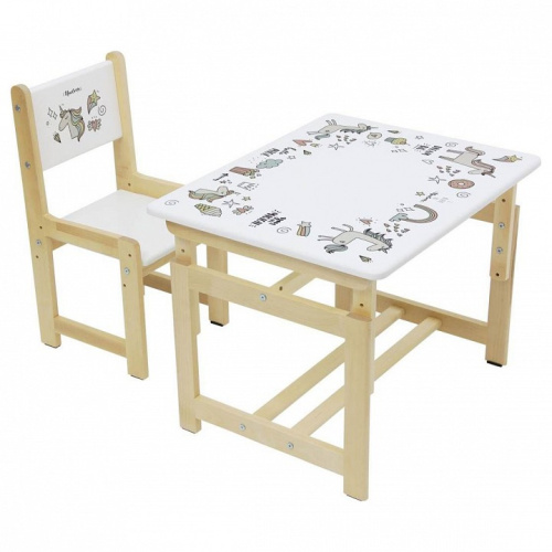 Набор учебный Polini kids Eco 400 SM, белый. Фото №1