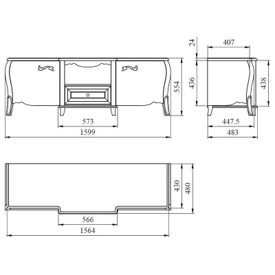 Тумба для ТВ Тэсоро ГМ 6360 фото Тумба для ТВ Тэсоро ГМ 6360. Фото №3
