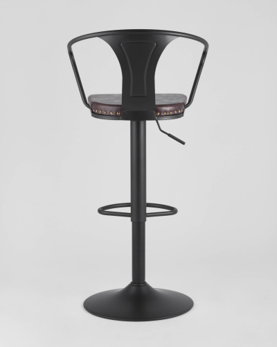 Стул барный TOLIX ARMS SOFT черный матовый. Фото №10