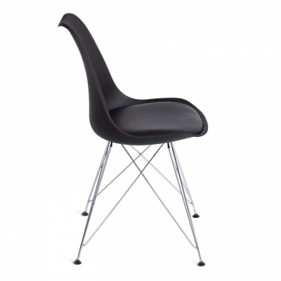 Стул TULIP IRON CHAIR (mod.EC-123) металл/пластик, 54,5*48*83,5см, черный (поставляется по 4 шт). Фото