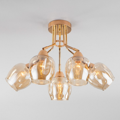 Потолочная люстра Eurosvet Marci 30164/5 золото фото Потолочная люстра Eurosvet Marci 30164/5 золото. Фото №2