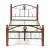 Кровать РУМБА (AT-203)/ RUMBA Wood slat base дерево гевея/металл, 90*200 см (Single bed), красный дуб/черный фото Кровать РУМБА (AT-203)/ RUMBA Wood slat base дерево гевея/металл, 90*200 см (Single bed), красный дуб/черный. Фото №2