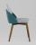 Стул HELGA светло-серый/бирюзовый 2 шт. фото Стул HELGA светло-серый/бирюзовый 2 шт.. Фото №4