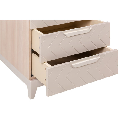 Шкаф с ящиками универсальный Сканди Жемчужно-белый. Фото