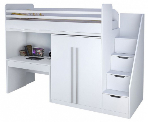 Поручень для кровати Polini Kids City, белый. Фото №4