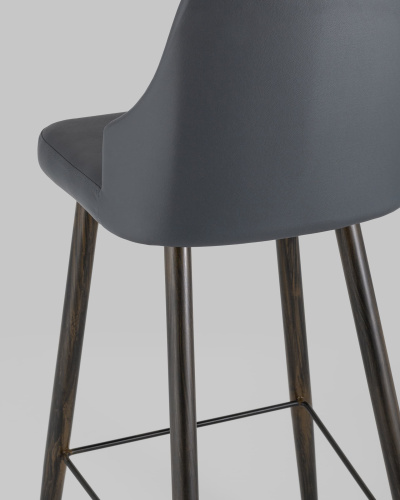 Стул барный Коналл экокожа антрацит. Фото №8