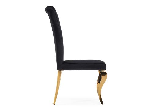 Стул на металлокаркасе Lund black / gold. Фото №3