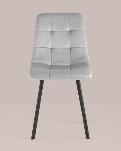 Стул Chilly велюр серебристый. Фото №5