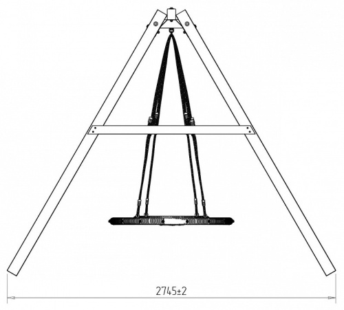 Качели детские Р911-21, коричневый. Фото №8