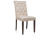 Стул деревянный Amelia dark walnut / fabric cream фото Стул деревянный Amelia dark walnut / fabric cream. Фото №1