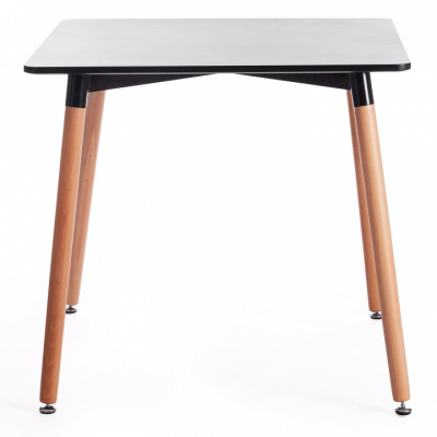 Стол JOHN (mod. T1003) МДФ/дерево, 80 х 80 х 75 см , Black (черный)/ Natural (натуральный) фото Стол JOHN (mod. T1003) МДФ/дерево, 80 х 80 х 75 см , Black (черный)/ Natural (натуральный). Фото №2