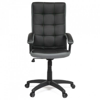 Компьютерное кресло TRENDY кож/зам/ткань, черный/серый, 36-6/12 фото Компьютерное кресло TRENDY кож/зам/ткань, черный/серый, 36-6/12. Фото №2