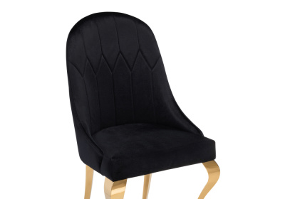 Стул на металлокаркасе Gustav black / gold. Фото №5