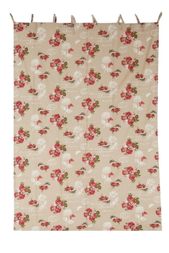 Занавеска на завязках с подхватами Secret De Maison Summer Garden. Фото №1