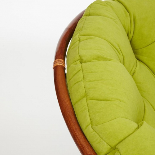Кресло PAPASAN  23/01 W /с подушкой/ Pecan (орех), флок Олива, 23. Фото №2