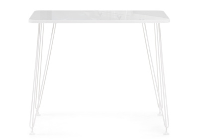 Стол стеклянный Хумфри белый. Фото №3