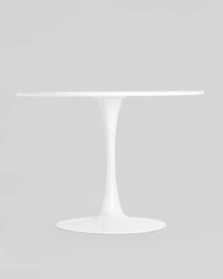 Стол Tulip D100 белый фото Стол Tulip D100 белый. Фото №4