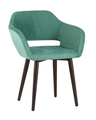 Стул с подлокотниками Саймон велюр морской. Фото №2