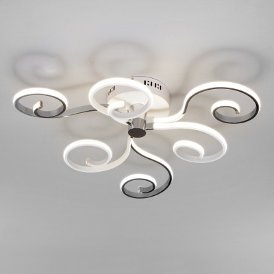 Потолочная люстра Eurosvet Friori 90149/3 белый/хром. Фото №2