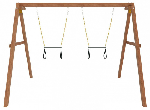 Качели детские Р911-31, коричневый. Фото №4