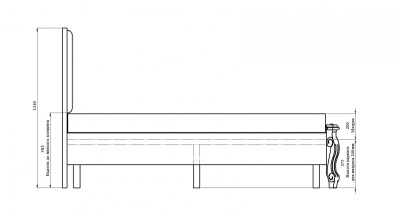 Кровать Луиза ММ-227-02/18Б-1. Фото №4